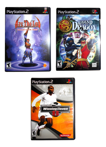 Ps2 Lote De Juegos X 3: Arc The Lad, Winning Eleven 8, 