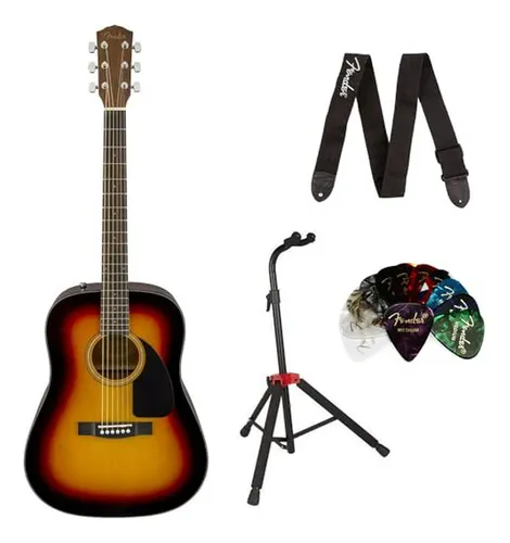 comprar Guitarra Acústica Fender Cd-60 Dreadnought V3, Sunburst Con 