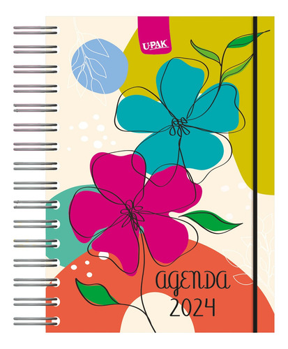 Agenda Premium Flores 2024 -352 Pág (17x23.5cm) AGENDA PREMIUM FLORES V2