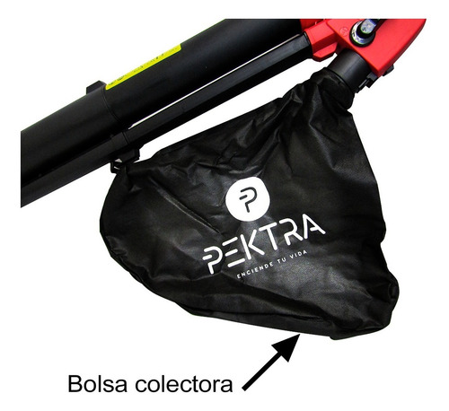 Imagen 4 de 6 de Sopladora Aspiradora Electrico 2500w Pektra Bolsa De Hojas