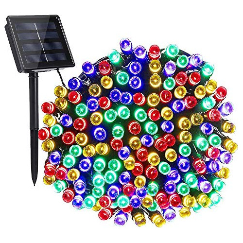 Luces Solares De Cadena, 72 Pies 200 Led, 8 Modos, Luce...