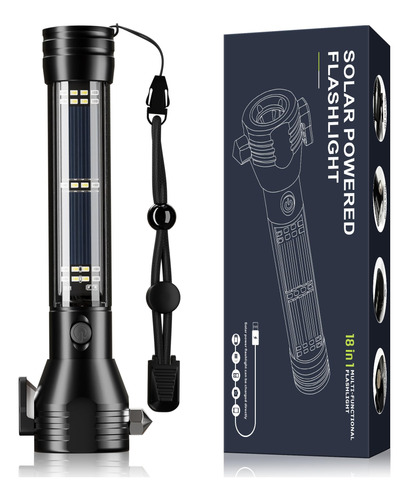 Linterna Led Solar Y Recargable Ultra Brillante Para Exterio Color De La Luz Color De La Linterna