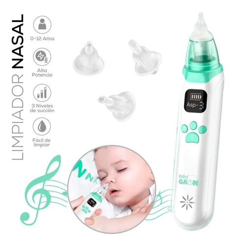 Aspirador Nasal Para Bebe Saca Mocos Electrico Limpiador