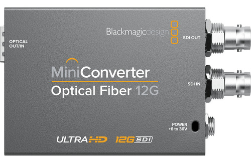 Miniconversor de fibra óptica 12G-SDI 12G-SDI Blackmagic