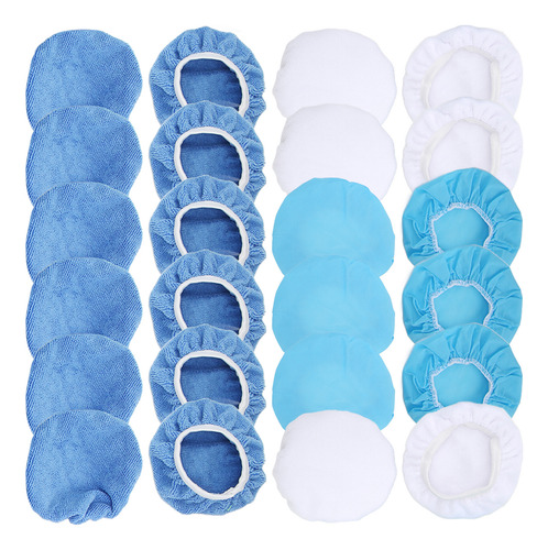Juego De 24 Paquetes De Gorros Pulidores De Microfibra De 6