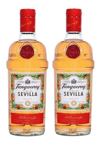 Gin Tanqueray Flor Sevilla 700ml Pack X2 Original