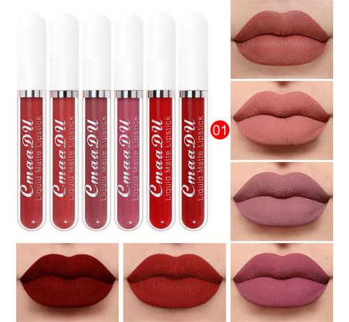 Labios 18 Colores A Prueba De Agua De Juego 6 Cajas Brillo