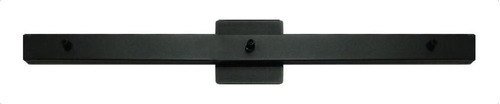Regleta Riel Metalica 2 Luces Colgante Negro 58cm