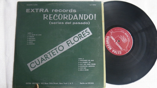 Vinyl Vinilo Lp Acetato Cuarteto Flores Recordando Seri
