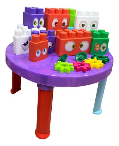 Mesa Didáctica Actividades Bloques Bebe- Multiblokotes Jng Color Violeta