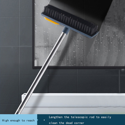 Cepillo Para Fregar Pisos T Cleaning Con Mango Largo, 2 En 1