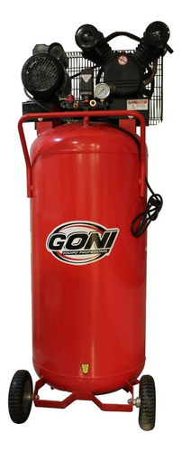 Compresor de aire eléctrico Goni 990 200L 5hp 127V rojo