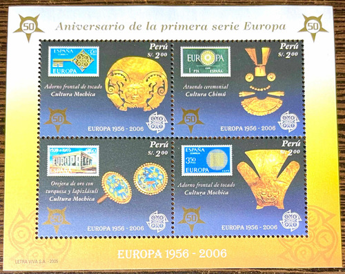 Bloque De Estampillas De Perú 2005