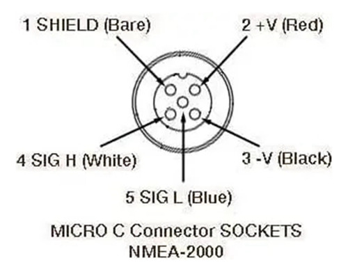 Conector Nmea 2000 T De 4 Puertos, 5 Pines, M12, Rosca Ip67,