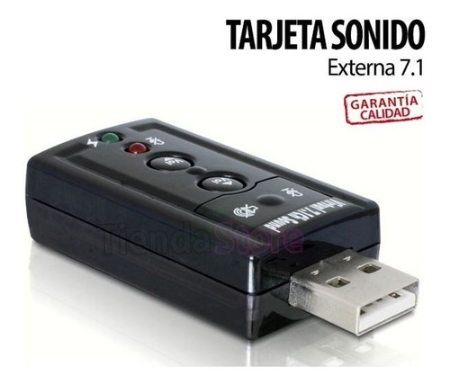 Tarjeta De Sonido Usb 7.1 Salida Audio Laptop Pc Musica