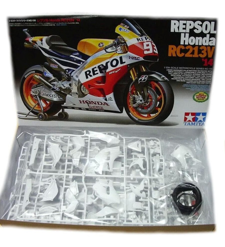 Honda Repsol Rc213v'14 Moto Gp Tamiya 1:12 Kit Plástico Marc