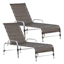 Comprar 2 Espreguiçadeiras Catar Em Alumínio Para Piscina, Jardim