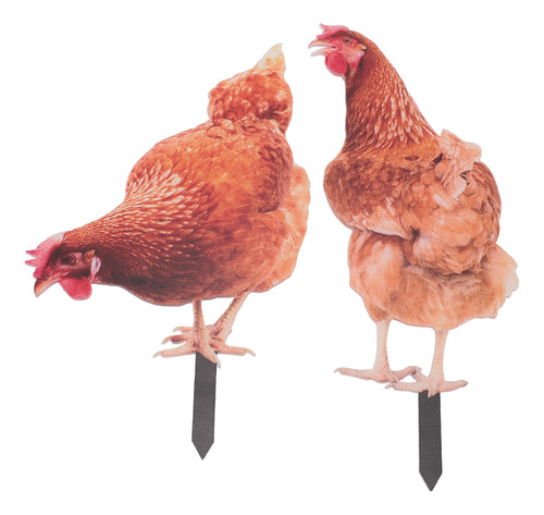 Estaca Acrílica Para Pollo, Colorida, Resistente A La Intemp