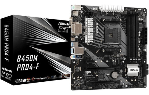 Placa Mãe Asrock (am4) B450m Pro 4-f