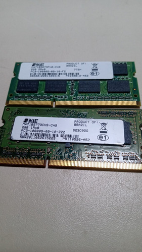 Memoria Smart Ddr3 2x 2gb 1.5v Notebook Pc3-10600s