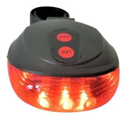 Luz Bicicleta Trasera Roja Con Laser (ley Conaset)