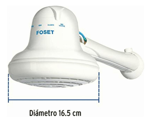 Foset Regel-6, Regadera Eléctrica De 4 Temperaturas Color