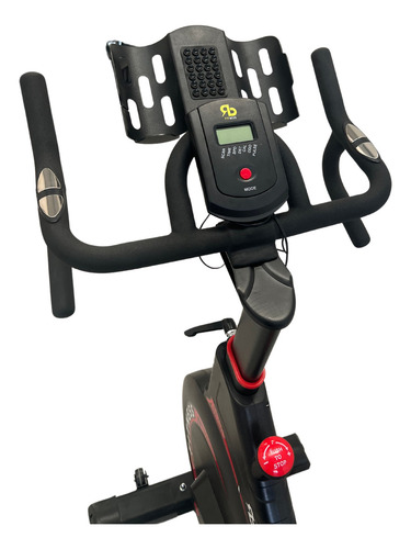 Bicicleta Ergométrica Academia Rb Fitness Magnética 13kg Cor Vermelho