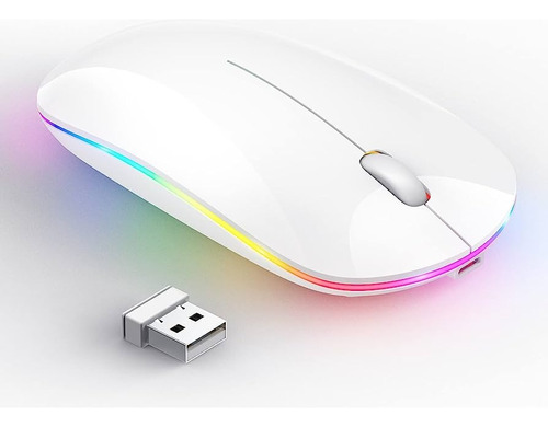 Mouse Rgb Inalambrico Recargable Led Gamer -  Nuevo