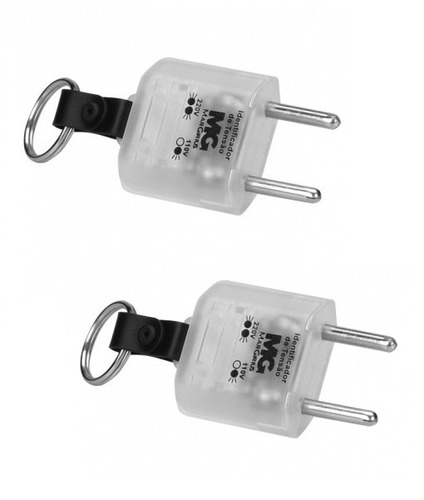 2 Plug Teste Identificador Tomada Tensão 110/220 Margirius