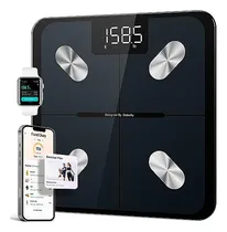 Comprar Balanza Inteligente Mide Bmi, Grasa Corporal, Otros. Negro.