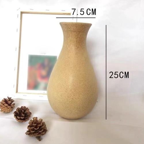 Florero De Madera Maceta Decorativa Maceta Estilo Grande C