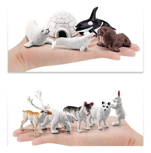Modelo En Miniatura De Simulación De Animales Árticos De 10