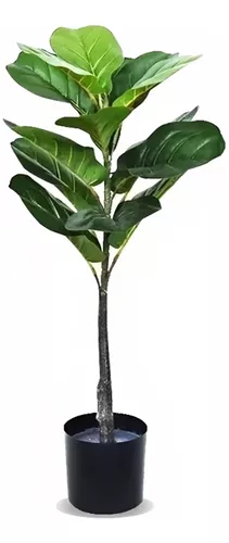 Planta Artificial Ficus De Plástico Alta Interior Decoración