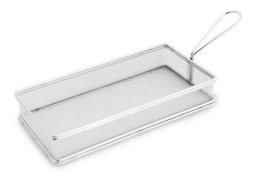 Cesta Inox Grande Para Servir Fritas Porções Hamburguer Etc