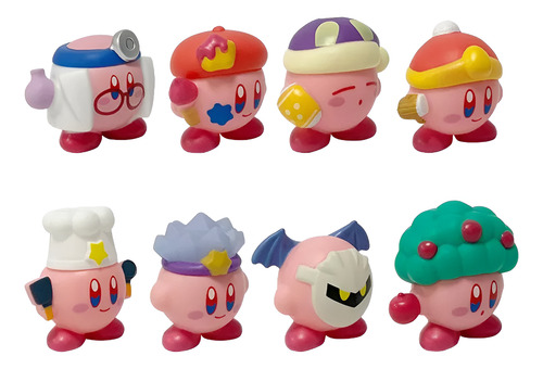 8 Figuras Kirby Amazing Mirror Maze Colección Juguete Gamer