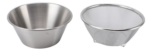 Colander Bowl De Acero Inoxidable 304 Para Mezclar, Portátil