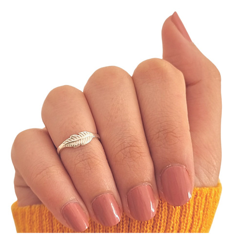 Anillo Midi / Falange Pluma De Plata 925