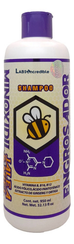  Shampoo Incredible Minoxidil Jalea Miel Engrosador Vitamina