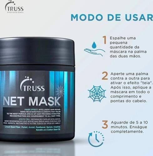 Truss Net Mask - Máscara Capilar 550g