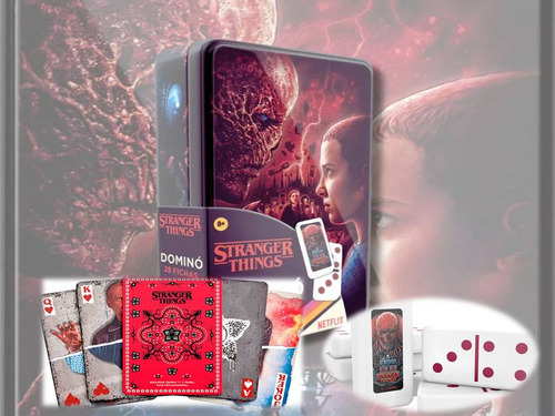 Baraja Deck Poker Y Domino Coleccionables Stranger Things