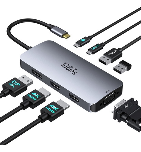 Estacion De Acoplamiento Usb C Adaptador De Monitor Hdmi Dua