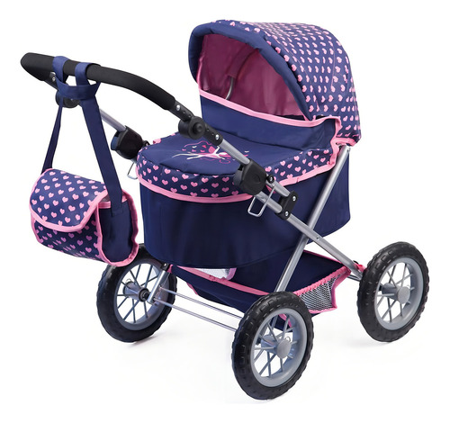 Coche Plegable Para Muñecas Realistas Bayer Design Morado/rosa