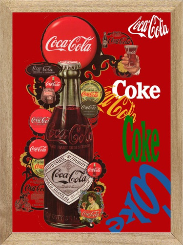 Coca Cola , Cuadro, Bebida, Publicidad, Poster        M513