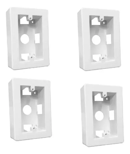 Genrod Caja Pvc Rectangular Para Cable Canal 02215pb-x4 Unid