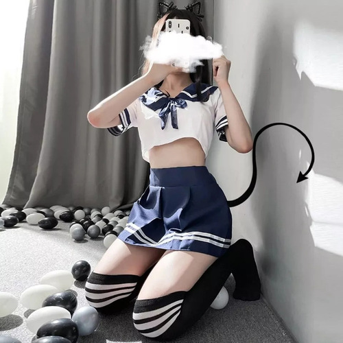 Lencería Sexy Erótica Colegiala Japonesa Disfraz Kawaii Hot