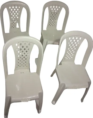 Sillas Plasticas Sin Brazos X 4 Unidades