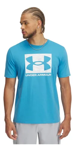 Camiseta Hombre Under Armour Abc Camo Bxd Logo Ss Azul