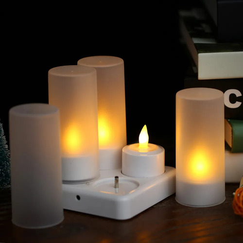 Lámpara De Vela Led, Velas, Luces Recargables Sin Llama