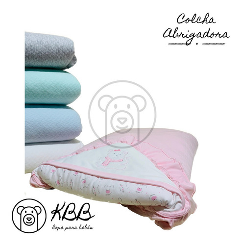 Imagen 1 de 1 de Colcha Para Bebé En Jacquard Con Fibra Y Forro De Algodon