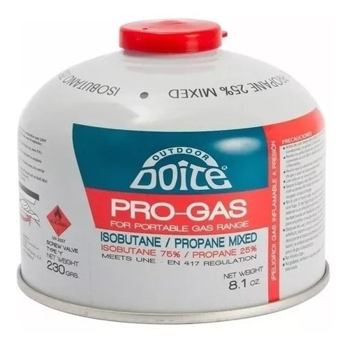 Cartucho Garrafa Gas Doite Propano Butano 230 Grs A Rosca